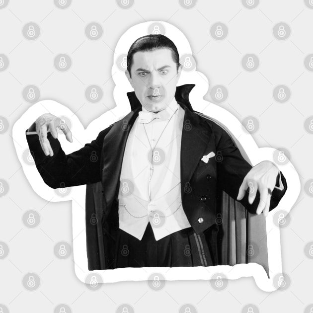 Dracula Bela Lugosi Sticker by MovieFunTime